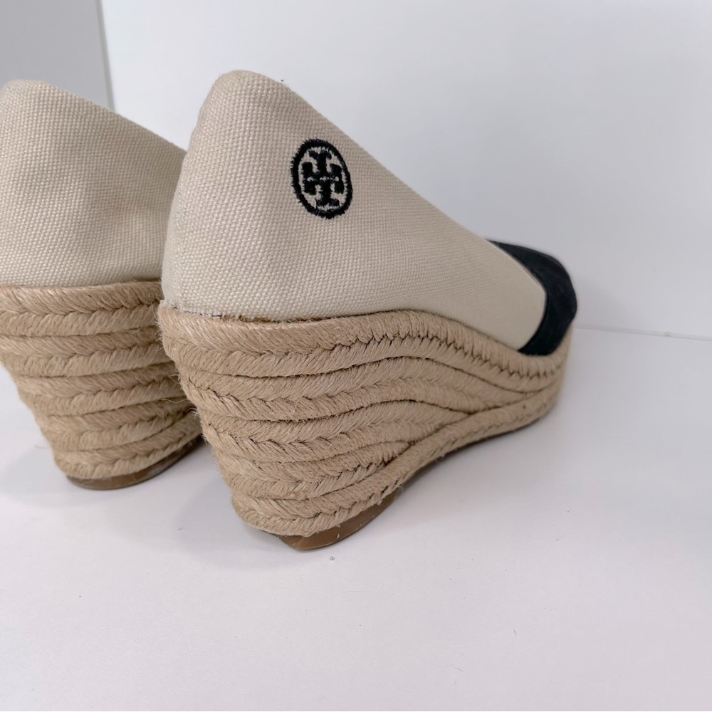 TORY BURCH Filipa Wedge Espadrilles Size 9.5 wedding guest resort wear - Picture 7 of 13